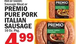 Bravo Supermarkets PREMIO PURE PORK ITALIAN SAUSAGE offer