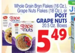Bravo Supermarkets POST GRAPE NUTS, 20.5 OZ. BOXES offer