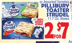 Bravo Supermarkets PILLSBURY TOASTER STRUDEL, 11.7 Oz. Boxes offer