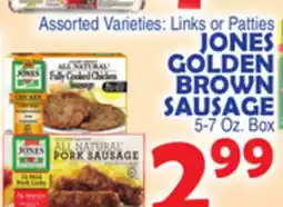 Bravo Supermarkets JONES GOLDEN BROWN SAUSAGE offer