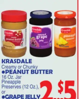 Bravo Supermarkets KRASDALE Creamy or Chunky offer