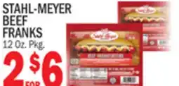 Bravo Supermarkets STAHL-MEYER BEEF FRANKS offer
