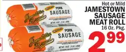 Bravo Supermarkets JAMESTOWN SAUSAGE MEAT ROLL offer