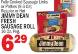 Bravo Supermarkets JIMMY DEAN FRESH SAUSAGE ROLL, 16 Oz. Pkg offer