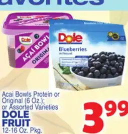 Bravo Supermarkets DOLE FRUIT 12-16 Oz. Pkg offer