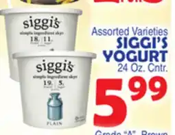 Bravo Supermarkets SIGGI'S YOGURT offer