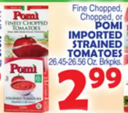 Bravo Supermarkets POMI IMPORTED STRAINED TOMATOES offer