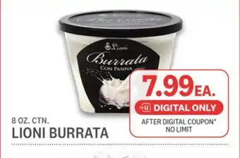 Kings Food Markets LIONI BURRATA offer
