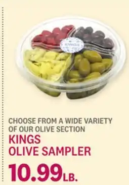 Kings Food Markets KINGS OLIVE SAMPLER offer