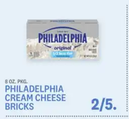 Kings Food Markets PHILADELPHIA CREAM CHEESE BRICKS offer