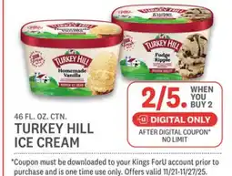Kings Food Markets TURKEY HILL ICE CREAM offer