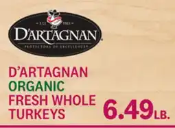 Kings Food Markets D'ARTAGNAN ORGANIC FRESH WHOLE TURKEYS offer