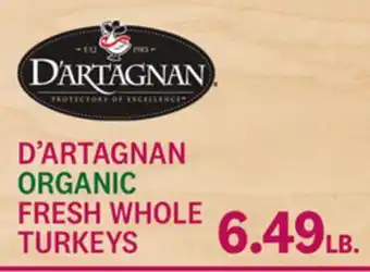 Kings Food Markets D'ARTAGNAN ORGANIC FRESH WHOLE TURKEYS offer