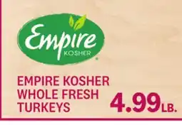 Kings Food Markets EMPIRE KOSHER WHOLE FRESH TURKEYS offer
