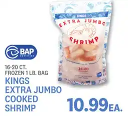 Kings Food Markets KINGS EXTRA JUMBO COOKED SHRIMP offer