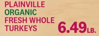 Kings Food Markets PLAINVILLE ORGANIC FRESH WHOLE TURKEYS offer