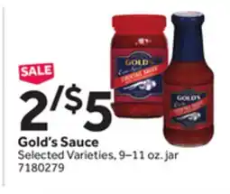 Stop&Shop Gold's Sauce offer