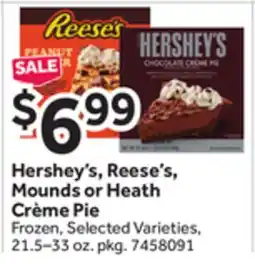 Stop&Shop Hershey's, Reese's, Mounds or Heath Crème Pie offer