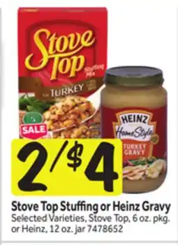 Stop&Shop Stove Top Stuffing or Heinz Gravy offer
