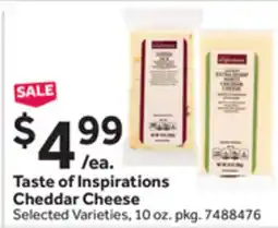 Stop&Shop Taste of Inspirations Cheddar Cheese offer