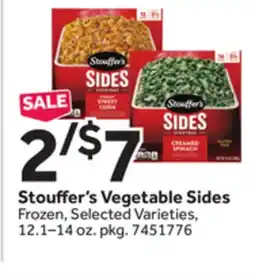 Stop&Shop Stouffer's Vegetable Sides offer