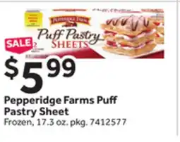 Stop&Shop Pepperidge Farms Puff Pastry Sheet offer