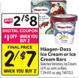 Stop&Shop Häagen-Dazs Ice Cream or Ice Cream Bars offer