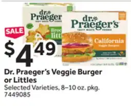 Stop&Shop Dr. Praeger's Veggie Burger or Littles offer