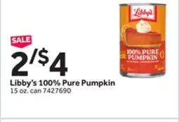 Stop&Shop Libby's 100% Pure Pumpkin offer