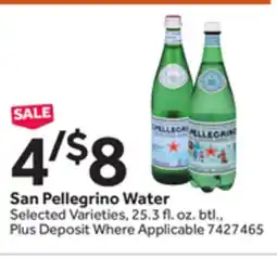 Stop&Shop San Pellegrino Water offer