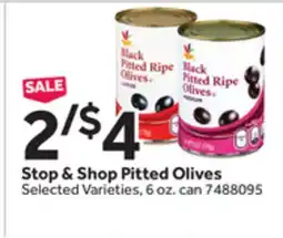 Stop&Shop Stop & Shop Pitted Olives offer