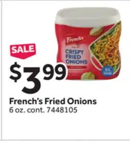 Stop&Shop French's Fried Onions offer