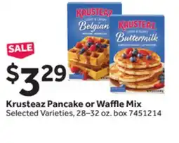 Stop&Shop Krusteaz Pancake or Waffle Mix offer