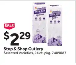 Stop&Shop Stop & Shop Cutlery offer
