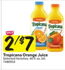 Stop&Shop Tropicana Orange Juice offer