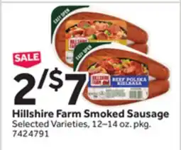 Stop&Shop Hillshire Farm Smoked Sausage offer