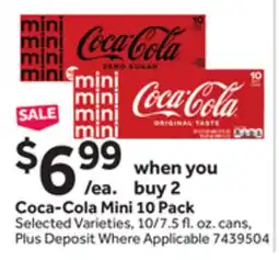 Stop&Shop Coca-Cola Mini 10 Pack offer