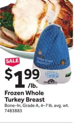 Stop&Shop Frozen Whole Turkey Breast offer