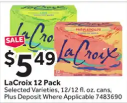 Stop&Shop LaCroix 12 Pack offer
