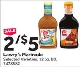 Stop&Shop Lawry's Marinade offer