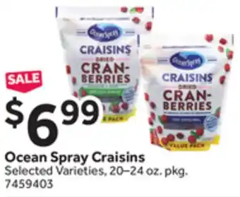Stop&Shop Ocean Spray Craisins offer