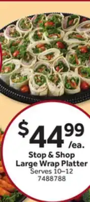 Stop&Shop Stop & Shop Large Wrap Platter offer