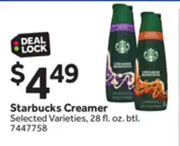 Stop&Shop Starbucks Creamer offer