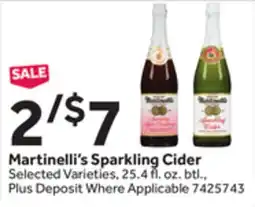 Stop&Shop Martinelli's Sparkling Cider offer