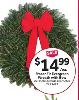 Stop&Shop Fraser Fir Evergreen Wreath with Bow offer