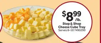 Stop&Shop Stop & Shop Cheese Cube Tray offer
