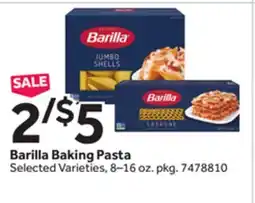 Stop&Shop Barilla Baking Pasta offer