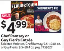 Stop&Shop Chef Ramsay or Guy Fieri's Entrée offer