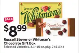 Stop&Shop Russell Stover or Whitman's Chocolate Gift Box offer