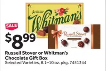 Stop&Shop Russell Stover or Whitman's Chocolate Gift Box offer